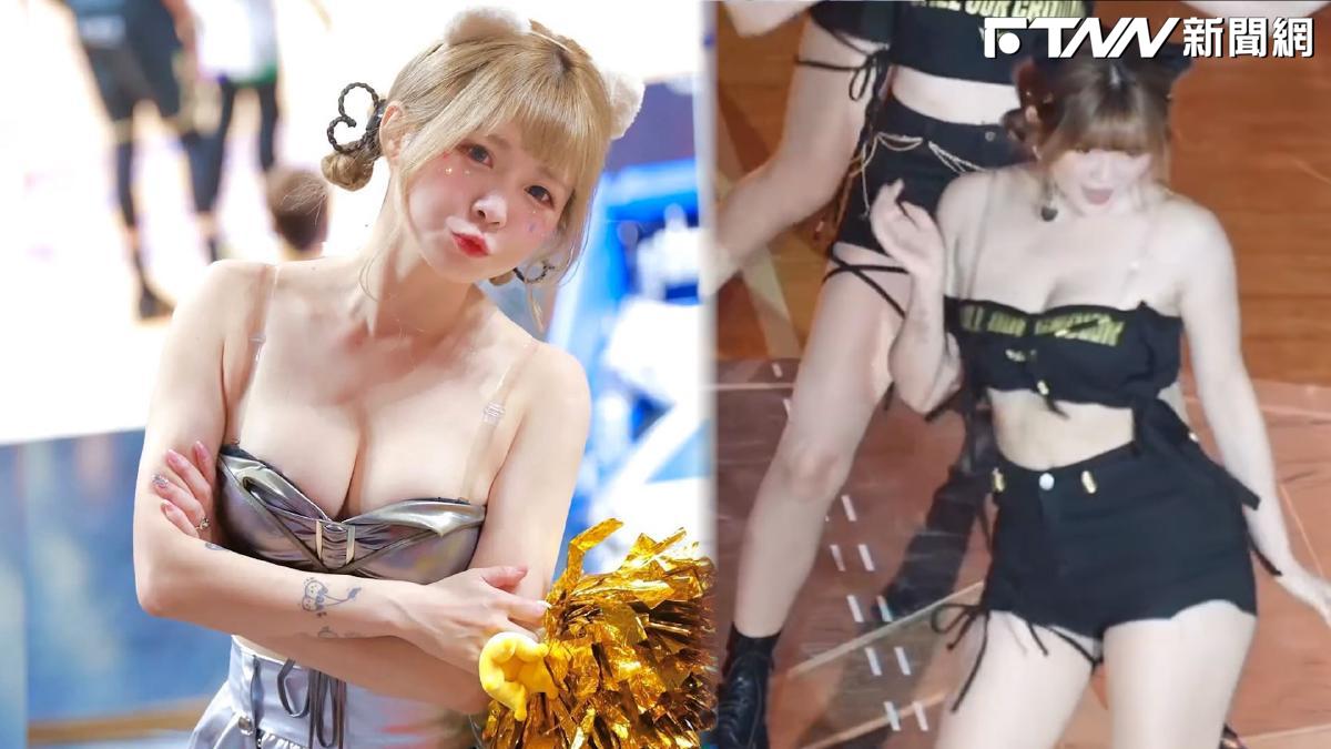 影／啦啦隊女神場上應援到一半 　「 上衣綁帶突鬆開」驚險畫面曝